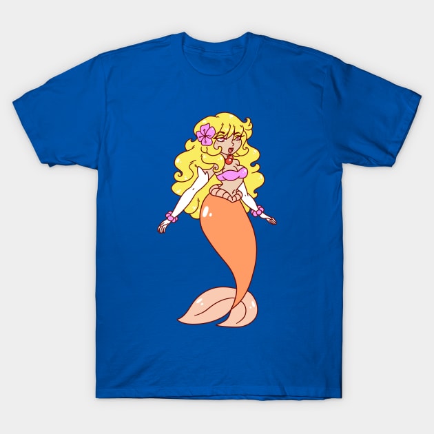 Pink and Coral Mermaid T-Shirt by saradaboru